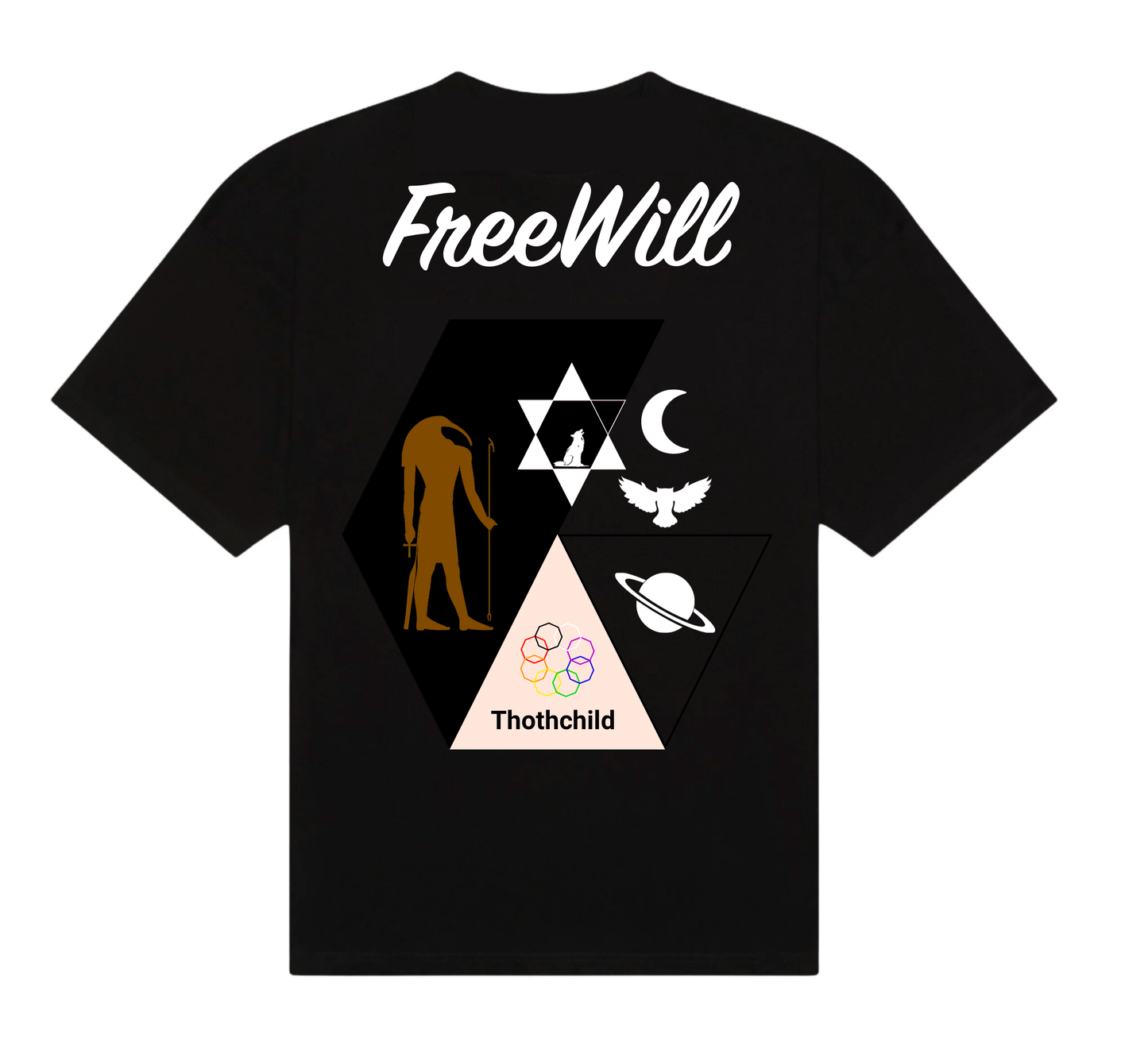 Mogul Hustle x Thothchild Tee: Free Will (Black)