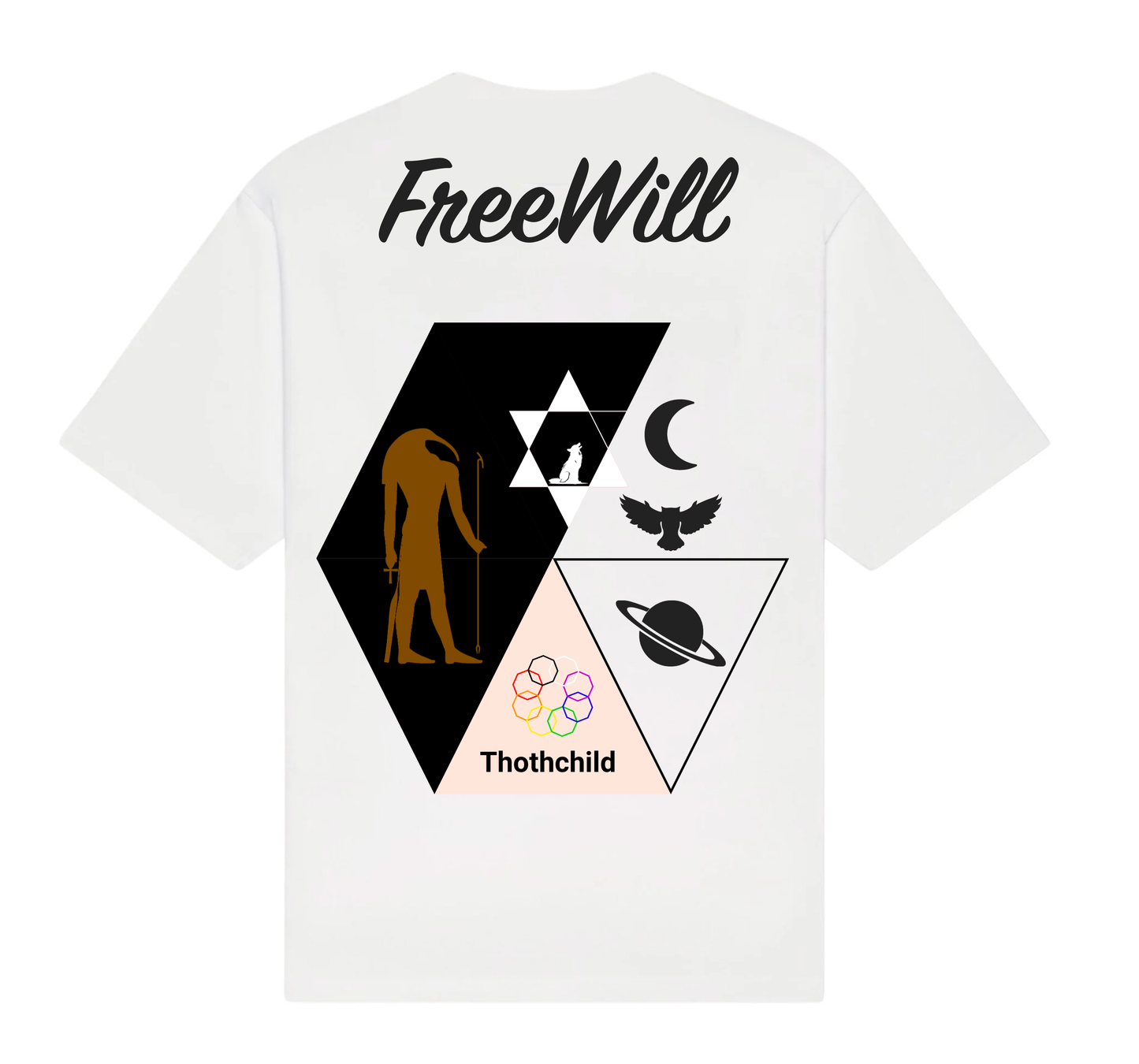 Mogul Hustle x Thothchild Tee: Free Will (White)